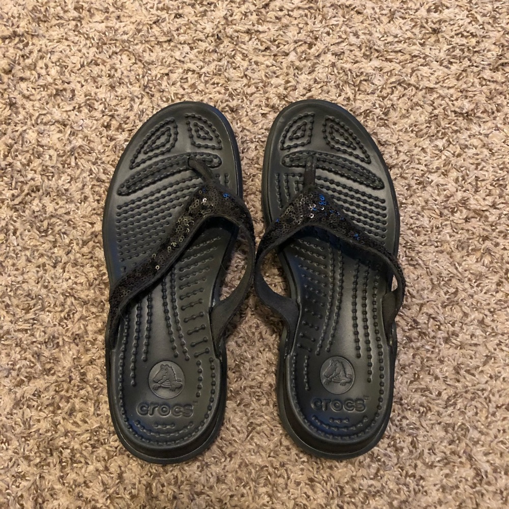 Croc flip flops